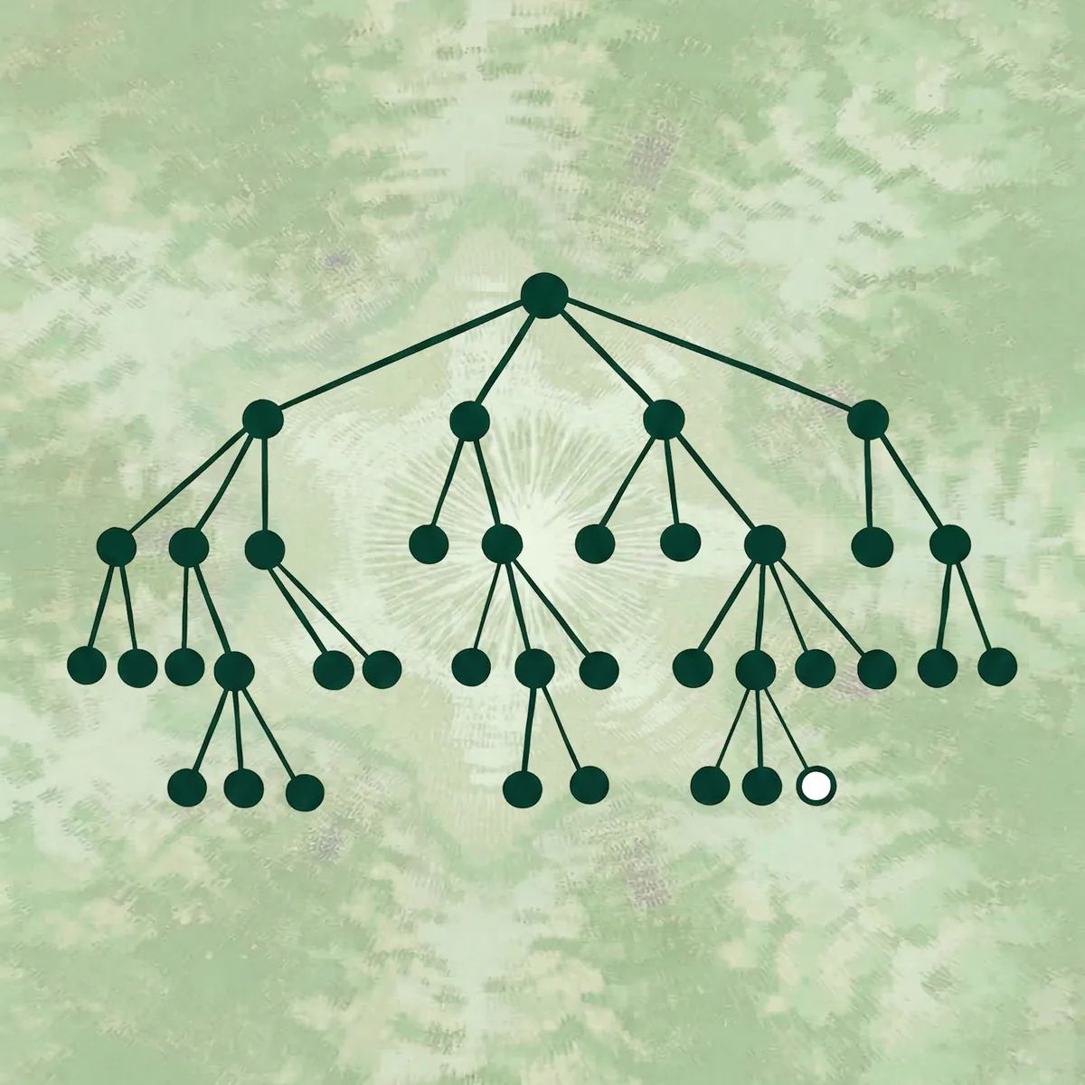 Branching decision tree artwork